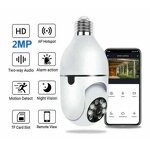 Network Camera Manufacturer - OEM 2MP PTZ Wireless Wifi Bulb 360 Panoramic