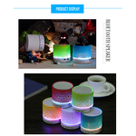 Mini Speakers Manufacturer - A9 LED with TF Card Mic USB Audio