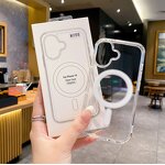 Phone Case Manufacturer - TPU+PC Anti-Yellow Shockproof Clear Magnetic Charging