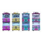 Arcade Game Console Manufacturer - 4-Player Crane Claw Multi-Color Coin Operated