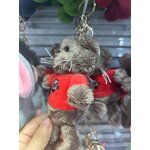 Plush Keychain Manufacturer - 4'' Mouse for MR Equipment & Mobile Phone