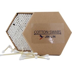 Cotton Buds - Manufacturer Six Eco Friendly Hexagon Biodegradable Paper Box Daily Use