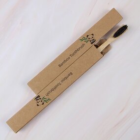 Toothbrush - Manufacturer Custom Logo Bamboo Soft PBT Nylon Bristles Natural Home