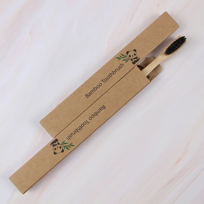 Toothbrush - Manufacturer Custom Logo Bamboo Soft PBT Nylon Bristles Natural Home