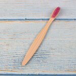 Toothbrush - Manufacturer BPA-Free Biodegradable Kids Soft Nylon Mini Wooden Bamboo
