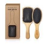 Hairbrush - Manufacturer Eco Boar Bristles Detangling Extensions Paddle Bamboo