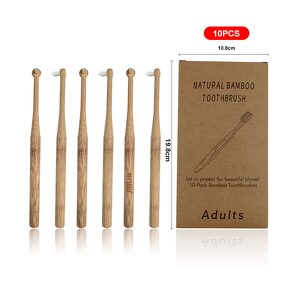 Toothbrush - Manufacturer Bamboo Orthodontic Ultra-Soft Thin Head for Braces Wearers