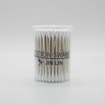 Cotton Swabs - Manufacturer Eco Double Round Wood Stick Ear Makeup Biodegradable