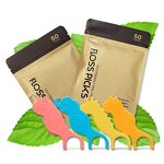 Floss Pick - Manufacturer OEM Low MOQ PTFE Animal Shape Individually Wrapped Braces