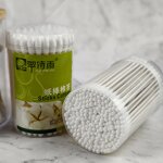 Cotton Swabs - Manufacturer Natural Absorbent Wooden Stick Hygienic Facial Cleansing