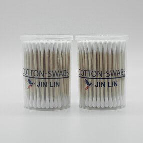 Cotton Swabs - Manufacturer Eco Double Round Wood Stick Ear Makeup Biodegradable