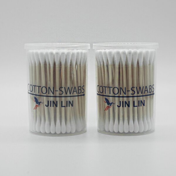 Cotton Swabs - Manufacturer Eco Double Round Wood Stick Ear Makeup Biodegradable