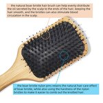Hairbrush - Manufacturer Eco Bamboo Wooden Set Massage Paddle Boar Bristles Human