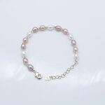 Pearl Bracelet Manufacturer - 003B 6-7mm Adjustable Gold Plated for Women