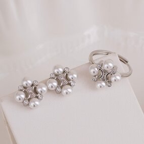 Jewelry Set Manufacturer - JW5050 5-6mm Freshwater Pearl DIY Set