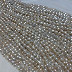 Pearl Necklace Manufacturer - Wholesale 8-11mm White Baroque Drop Edison