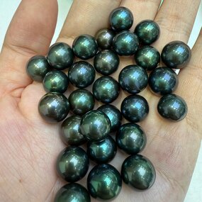Loose Pearls Manufacturer - Wholesale Peacock Green Edison 10-13mm Dyed