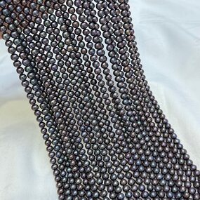 Pearl Necklace Manufacturer - Wholesale Peacock Round 5.5-6.5mm 40cm