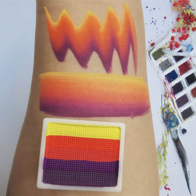 Face Paint Kit - Manufacturer Water Activated Halloween Custom Color Split Cake