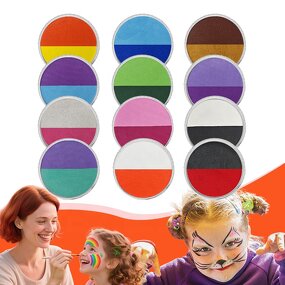 Face Paint - Manufacturer 30g Double-Color Kids Body Art Easy Apply Clean New