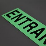Exit Sign Manufacturer - Glow in the Dark Aluminum Photoluminescent Green