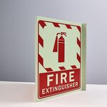 Fire Exit Sign Manufacturer - 3-Way Glow in the Dark PVC with 3M Adhesive