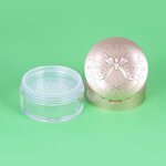 Loose Powder Box - Manufacturer 50g Gold Lip Butterfly Clear Acrylic Setting Powder