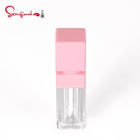 Lip Gloss Tube - Manufacturer Elegant Pink Top Empty Lip Gloss Case Container