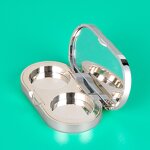 Eyeshadow Palette - Manufacturer Custom Gold 2 Color Empty Eyebrow Makeup Case