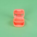 Compact Powder Case - Manufacturer 5.5g Orange Matte Square Acrylic Custom Logo