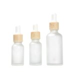 Serum Bottle - Manufacturer 10ml-50ml Stock Frosted Clear Glass Bamboo Hair Oil