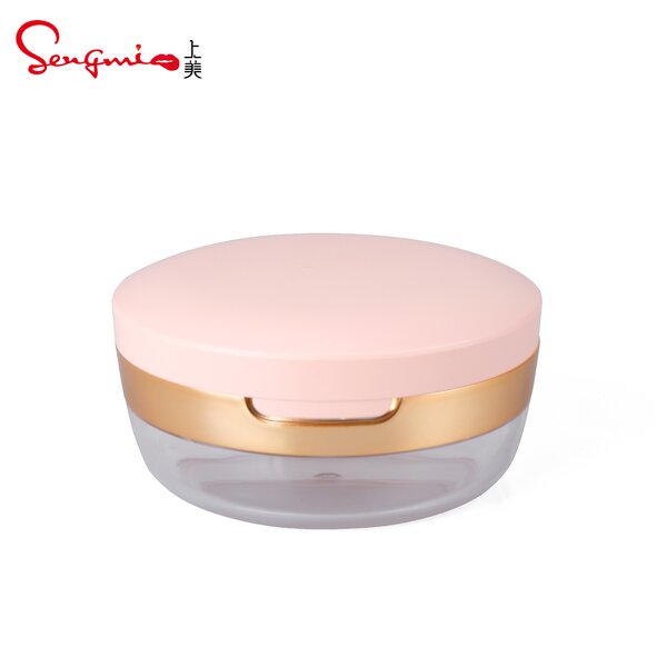 Loose Powder Case - Manufacturer 35g Luxury Empty Plastic Container With Mirror