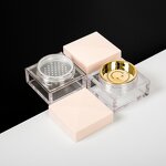 Nail Glitter Case - Manufacturer Luxury Pink Plastic Custom Logo Loose Powder Jar