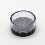 Loose Powder Jar - Manufacturer Clear Round Gold Flip Cap Blusher Cosmetic Container