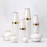 Cosmetic Bottle - Manufacturer 30ml-120ml Pearl White Golden Acrylic Lotion Cream Jars
