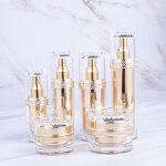 Cosmetic Bottle - Manufacturer 30ml-120ml Golden PP Plastic Unique Fancy Skincare Lotion