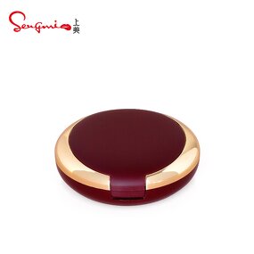 Compact Powder Case - Manufacturer Round Pink Custom Logo Double Layers Mirrored