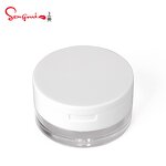 Loose Powder Jar - Manufacturer 25g White With Sifter Mirror Sponge Powder Puff