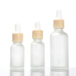 Serum Bottle - Manufacturer 10ml-50ml Stock Frosted Clear Glass Bamboo Hair Oil