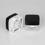 Cosmetic Jar - Manufacturer 20g/20ml Clear Black Lid Acrylic Face Cream Empty Container