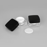 Cosmetic Jar - Manufacturer 20g/20ml Clear Black Lid Acrylic Face Cream Empty Container