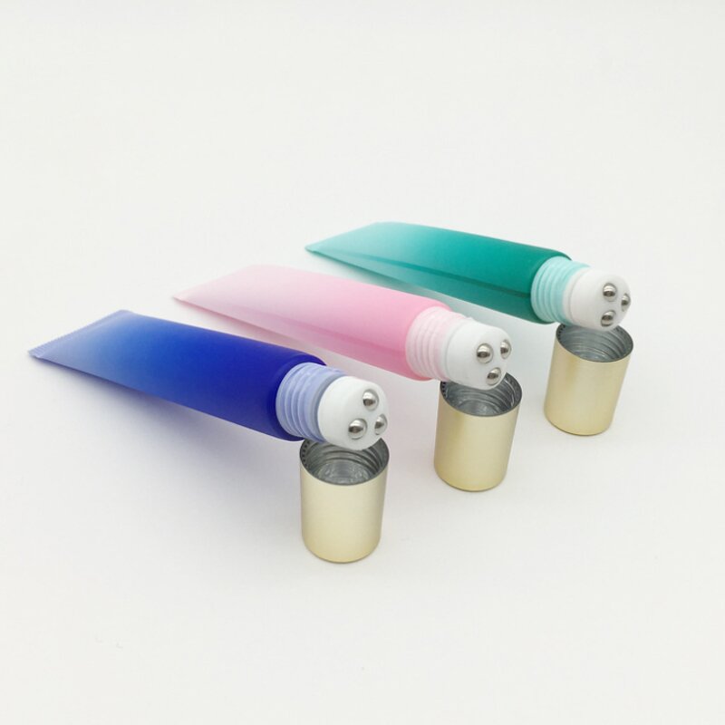 Eye Cream Tube - Manufacturer 3 Metal Balls Soft Roll-On Massage Alloy Applicator