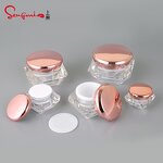 Cosmetic Jar - Manufacturer 5g-30g Clear Plastic Nail Cream Acrylic Diamond Pot With Lid