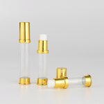 Airless Bottle - Manufacturer 5ml-15ml Gold Mini Atomizer White Head Airless Spray