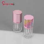 Lip Gloss Tube - Manufacturer Clear Octangle Colorful Lid Liquid Lipstick Liptint