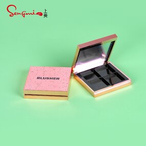 Eyeshadow Palette - Manufacturer Custom 4 Color Square OEM 4 Holes With Mirror