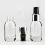 Serum Bottle - Manufacturer 30ml Rose Gold Clear Glass Essential Oil With Brush