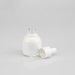 Serum Bottle - Manufacturer 15ml Frosted White Black Glass Essential Oil With Dropper