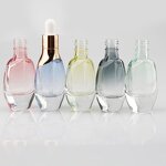 Serum Bottle - Manufacturer 15ml/30ml Colorful UV Frosted Clear Glass Dropper Custom