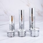Cosmetic Bottle - Manufacturer 30ml-80ml Gold Silver Korean Acrylic Toner Screen Printing